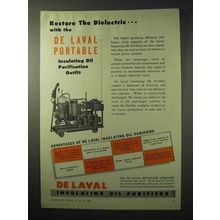 1950 De Laval Insulating Oil Purifier Ad - Restore