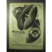 1950 Jensen G-610 Triaxial Loudspeaker Ad