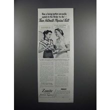 1951 Zonite Feminine Hygiene Ad - Bride-to-Be