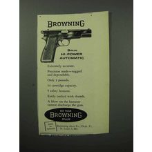 1957 Browning 9mm Hi-Power Automatic Pistol Ad
