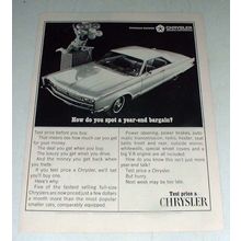 1966 Chrysler Newport 2-Door Hardtop Car Ad - Year-End Bargain