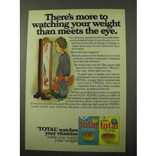 1971 General Mills Total Cereal Ad - Watching Weight