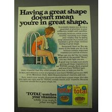 1971 General Mills Total Cereal Ad - Having Great Shape