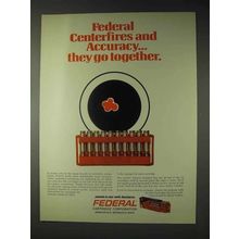 1972 Federal Centerfire Ammunition Ad - Accuracy