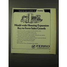 1972 Ferro Corporation Ad - Housing Expansion