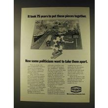 1976 Texaco Oil Ad - Took 75 Years