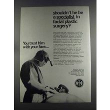 1982 American Academy of Facial Plastic & Surgery Ad