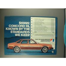 1982 AMC Concord DL Car Ad - Standards We Keep