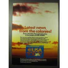 1984 USA Today Newspaper Ad - News from the Colonies