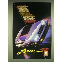 1985 Dodge Lancer ES Car Ad - Lancer an American Revolution