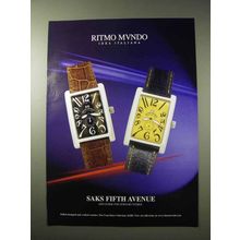 2003 Ritmo Mvndo Gran Data Watch Ad