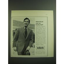 1968 Wallachs Hart Schaffner & Marx Country Suit Advertisement