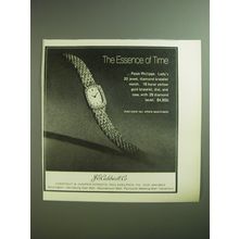 1974 J.E. Caldwell Patek Philippe Lady's Watch Ad - The essence of time