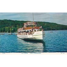 MV Swan Ship Lake Windermere Cumbria Postcard