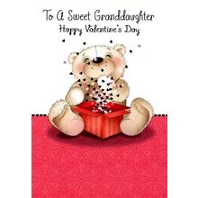To A Sweet Granddaughter Happy Valentine's Day - 26026