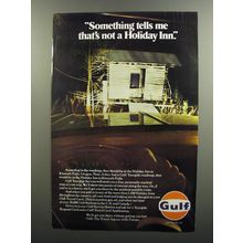 1970 Gulf Oil Ad - Something tells me that's not a Holiday Inn