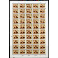 Charub Love 55 Cent Stamps Sheet of Fifty Scott 2958