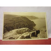 COAST FROM CASTLE ROCK, LYNTON , DEVON unused vintage postcard /