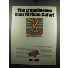 1971 Datsun Cars Ad - The treacherous East African Safari