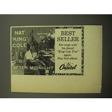 1957 Capitol Records Ad - Nat King Cole and his trio After Midnight