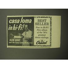 1957 Capitol Records Ad - Glen Gray and the Casa Loma Orchestra
