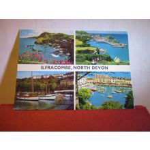 ILFRACOMBE, multiview used postcard. by John Hinde 1978 pm =