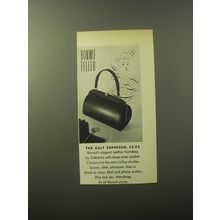 1960 Bonwit Teller Coblentz Handbag Advertisement - The Calf Espresso, 25.95