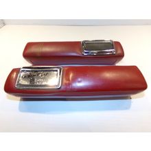 1966 67 68 69 70 Dodge Plymouth 9" Rear Armrests OEM Red Satellite Coronet