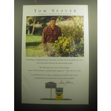 1993 Miracle-Gro Plant Food Ad - Tom Seaver Gardener, Baseball Hall-of-Famer