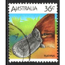 AUSTRALIA 1986: WILDLIFE DEFINITIVES - 36c PLATYPUS USED (G1)