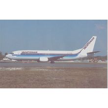 Vacationair Boeing B737 4YO Civil Aircraft Postcard (QA251)