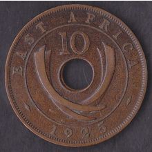 1925 Kenya (East Africa) 10 Cents Coin
