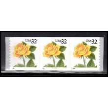 3054 32c Yellow Rose Very Fine MNH PNC 5455/3 PA3678