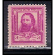 866 3c James Lowell Fine MNH KA2687