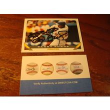 1993 Topps, Autograph Card, w/COA, BARRY BONDS, Giants