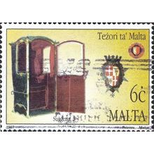MALTA, Cotoner Grandmasters' Chair, yellow 1997, 6c