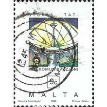 MALTA, Dish aerial, white 1995, 9c