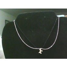 Adjustable Black Gold Tone 2 Chain Puppy Necklace
