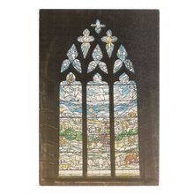 THE CREATION WINDOW, ST MARY'S PARISH CHURCH, NANTWICH, unused postcard =