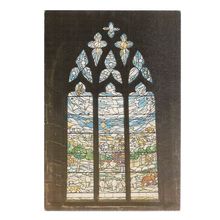 THE CREATION WINDOW, ST MARY'S PARISH CHURCH, NANTWICH, unused postcard #