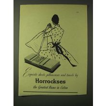 1955 Horrockses Sheets, pillowcases and towels Ad - Exquisite