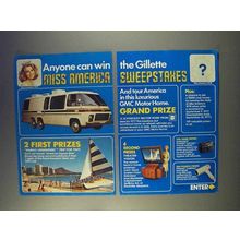 1977 Gillette Products Ad - Miss America Sweepstakes