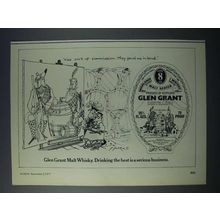 1977 Glen Grant Scotch Ad - Drinking Best