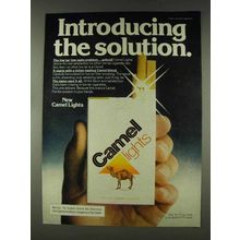 1978 Camel Lights Cigarettes Ad - Introducing Solution
