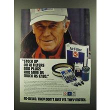 1988 AC-Delco Parts Ad - Chuck Yeager - Stock Up