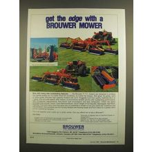 1988 Brouwer 5-Gang and 7-Gang Mowers Ad - Get the Edge