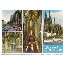 multiview, DOM, KOLN AM RHEIN, GERMANY unused vintage postcard =