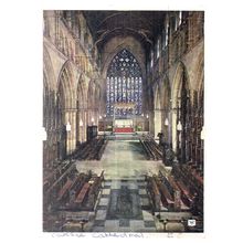 CARLISLE CATHEDRAL, CUMBRIA used vintage postcard. by Walter Scott 1970 pm =