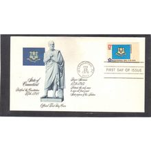 FDC Fleetwood 1637 13c Connecticut (Cachet-U/A) CV40994
