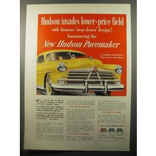 1950 Hudson Pacemaker Car Ad - Hudson invades lower-price field